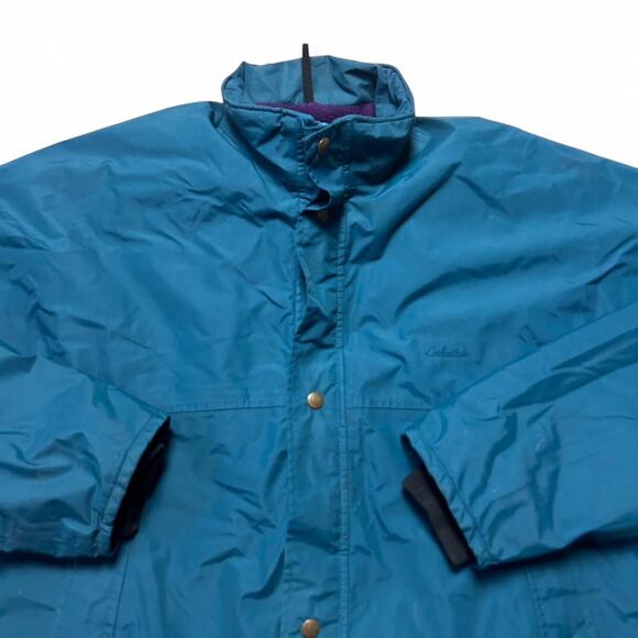 Cabela’s 80s Vintage Blue Goretex Shell Fleece Lined Bomber Jacket Large - Picture 5 of 8